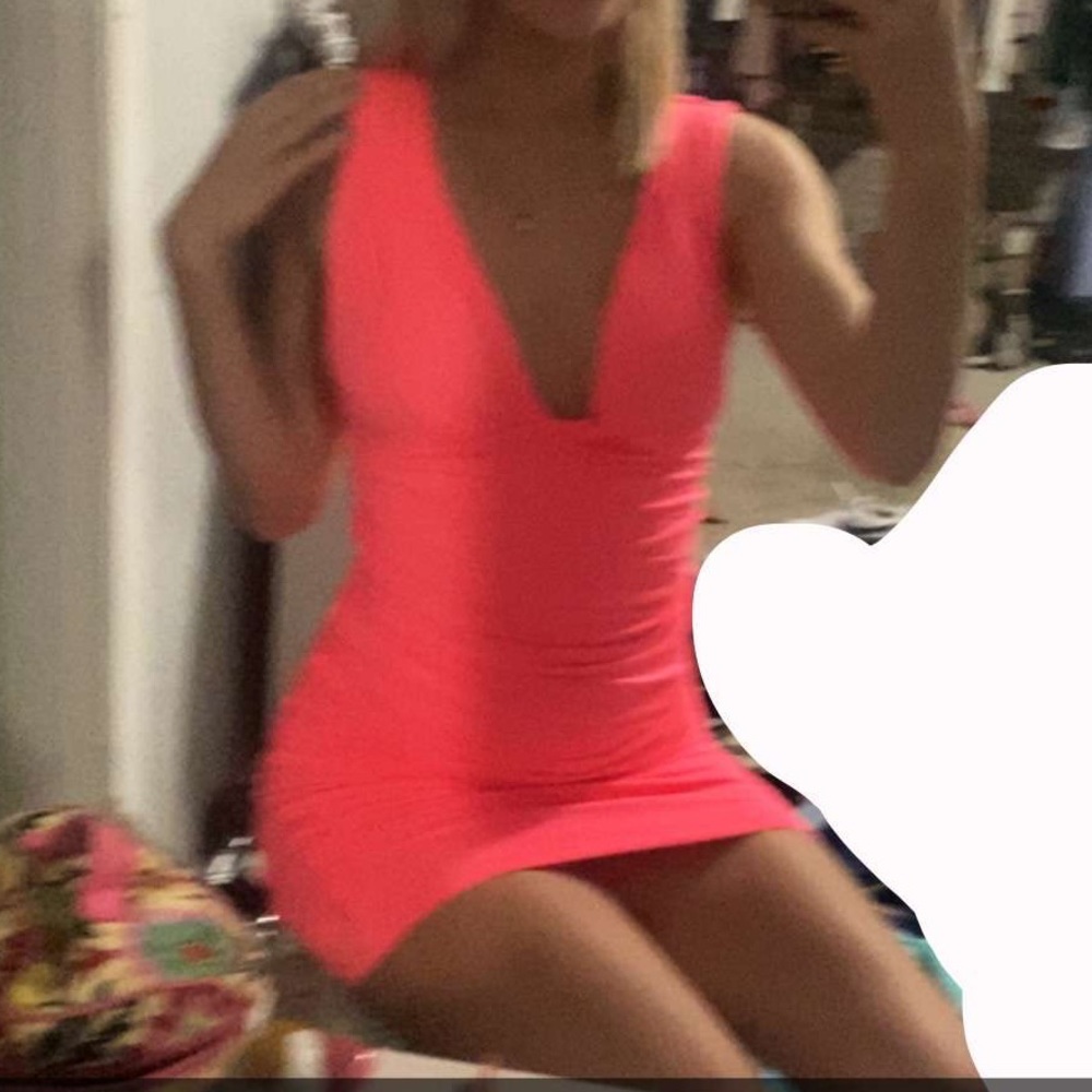 Hot pink party dress